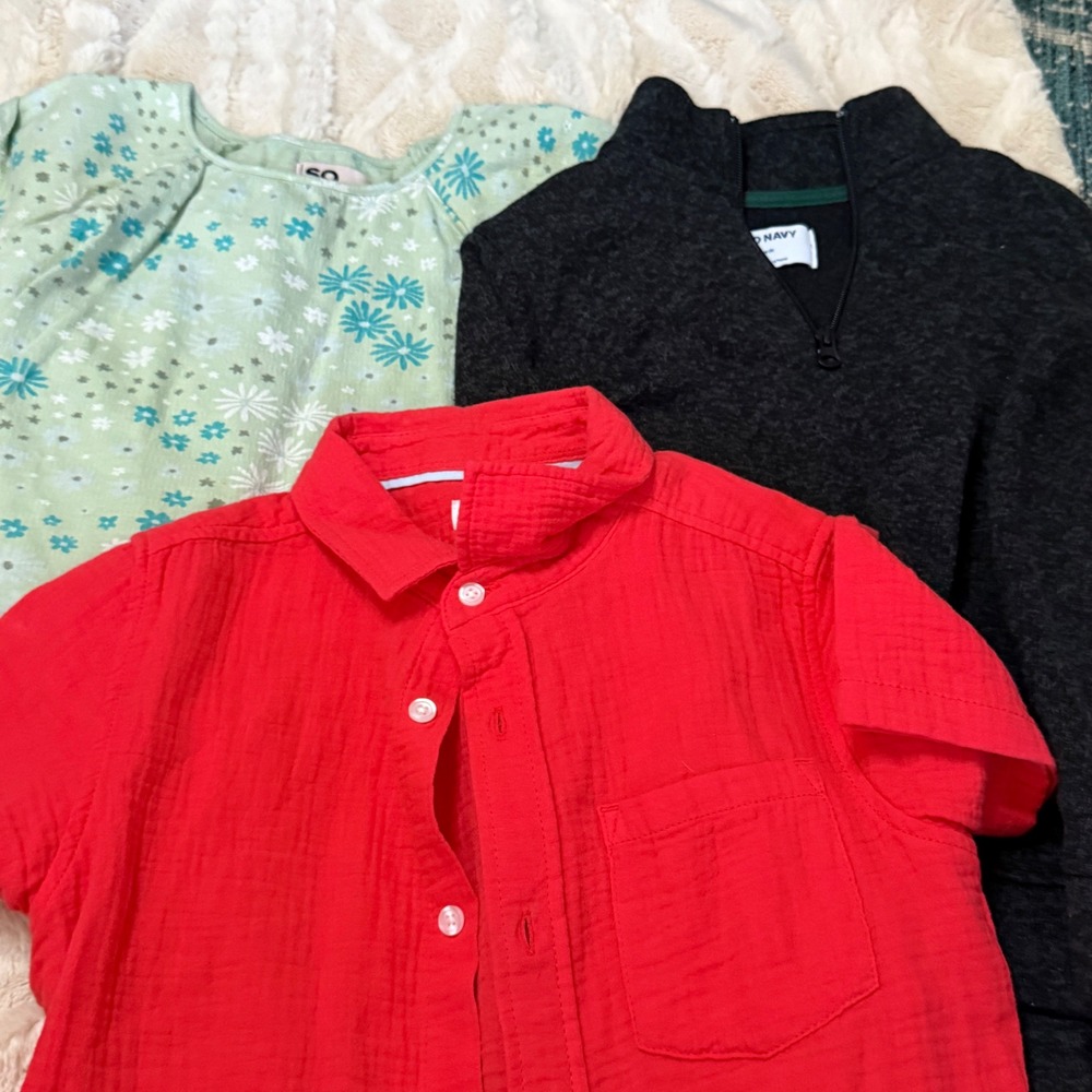 Kids Bundle Cat Jack Old Navy SO Tops‎ Shirts Size 8 School Casual Lot Of 3